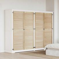 Spintelės durys su durimis 4 pcs Natūrali 170 x 2,1 x 59,5 cm