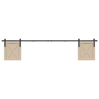 stumdomų spintelių durų komplektas 244 cm anglinis plienas