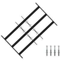 Langų saugos grotelės su 3 skersinėmis 3 pcs 43-74 cm