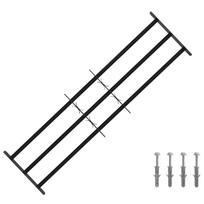 Langų saugos grotelės su 3 skersinėmis 3 pcs 93-174 cm