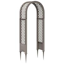Rožių arka su spygliais Pilka 97 x 43 x 218 cm PP