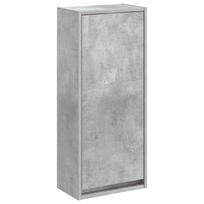 Sieninis kriauklės vanitas Betono pilka 35 x 20 x 81 cm