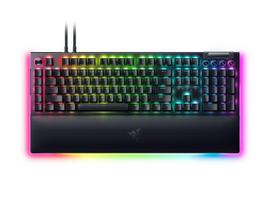 Razer BlackWidow V4 Pro Laidinė žaidimų klaviatūra RGB, Yellow Linear Switch, US, Juoda
