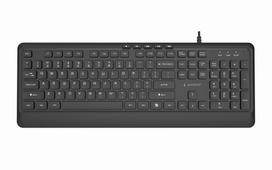 Gembird KB-MCH-05 Slim wired multimedia keyboard, black, US layout