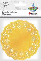 Popierinės servetėlės Titanum, 11.5 cm x 11.5 cm, aukso sp., 35 vnt.