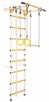 Sporto kompleksas (gimnastikos sienelė) JUNIOR ATLET LIGHT, balta-geltona, 220x55cm