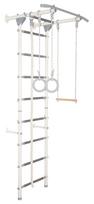 Sporto kompleksas (gimnastikos sienelė) JUNIOR ATLET LIGHT 2in1, balta-pilka, 220x140cm
