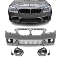 M5 stiliaus Priekinis Bamperis skirtas BMW F10 / F11 PRE-LCI (10-13), su skaidriais priešrūkiniais