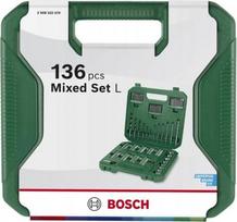 Bosch Antgalių ir grąžtų rinkinys Bosch, 136 vnt.