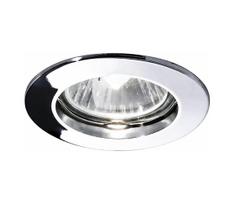Ideal Lux - Įleidžiamas lubų šviestuvas JAZZ 1xGU10/50W/230V, skersm. 7,7 cm, blizgus chromas