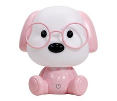 ONLI - reguliuojama LED vaikiška naktinė lempa PUPPIES LED/3W/230V 20 cm šuo/rožinė