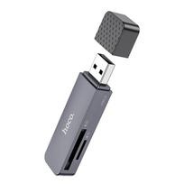 Hoco USB A 2.0 Metal Gray SD/TF Card Reader