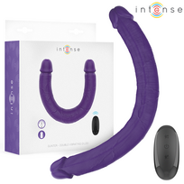 INTENSE REMOTE CONTROL INTENSE - GUNTER DILDO DOUBLE VIBRATOR 40 CM PURPLE REMOTE CONTROL