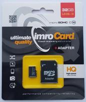 IMRO MICROSD10/32G UHS-3 ADP 32GB MicroSDHC UHS-III Class 10 memory card