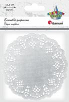 Popierinės servetėlės Titanum, 11.5 cm x 11.5 cm, sidabro sp., 35 vnt.