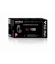 Vienkartinės pirštinės juodos, nitrilinės, dydis XL, nepudruotos, 100 vnt