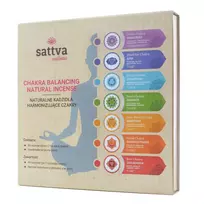 SATTVA_Chakra Balancing Natural Incense Natūralūs čakras harmonizuojantys smilkalai 49vnt.