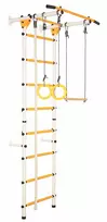 Sporto kompleksas (gimnastikos sienelė) JUNIOR ATLET LIGHT, balta-geltona, 220x55cm