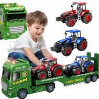 WOOPIE Automobilis transporteris su traktoriais, fermos šviesomis ir garsais