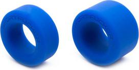 Penio žiedas Sport Fucker Liquid Silicone Nutt Job Set, mėlynas