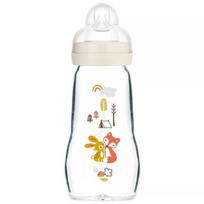 Stiklinis buteliukas Mam Feel Good Forest 1261, 2+ mėn, 260 ml