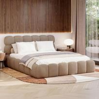 Lova TRIUMPH + Čiužinys SAPNAS 2 XL|180x200|Tamsiai smėlio #4|Boucle