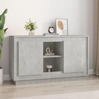 Šoninė spintelė，Komoda，indauja, betono pilka, 102x35x60cm, apdirbta mediena CFE77640