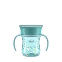 Neišsipilantis puodelis su nuimamomis rankenomis Chicco Perfect Cup, mėlynas, 12 mėn+, 200 ml