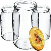 Konservavimo stiklainiai 900ml Stiklinis indelis Medaus uogienė 8 vnt + kamšteliai Fi82