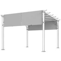 Pavėsinės pakaitinis stogas 300x300 cm, šviesiai pilkas, poliesteris