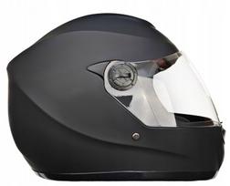 Motociklo šalmas motoroleriui/mopedui, juodas matinis M (57-58cm), M