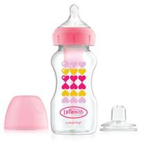 Buteliukas Dr Browns Options+ 2in1, rožinis, 6 mėn+, 270 ml