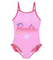 Sun City maudymosi kostiumėlis mergaitei Barbie EX1967*02, šviesiai rožinė