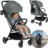 Sportinis vežimėlis lengvas, kompaktiškas, auto-fold, iki 22 kg – Lionelo Agia Green Sage
