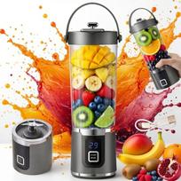 Nešiojamas NEEDIVYOU trintuvas 500 ml – kokteiliams ir kokteiliams, 50 W, pilkas