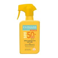 CLINIANS SPF 50 ANTI AGE purškiamasis apsauginis pienelis nuo saulės, 250 ml
