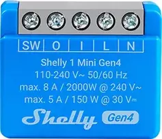 Išmanusis jungiklis Shelly 1 Mini Gen4