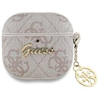 Guess GUA4G4GSMP AirPods 4 dėklas rožinis/rožinis 4G Charm Collection