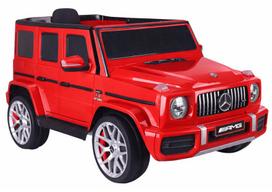 Raudonas elektrinis automobilis Mercedes G63 S306-1