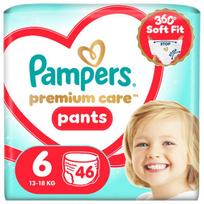 Pampers Premium Care Sauskelnės-Kelnaitės, 6 Dydžio, 46 vnt.