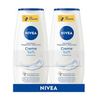 Dušo gelio rinkinys Nivea Creme Soft, 250 ml, 2 vnt.