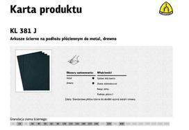 KLINGSPOR ABRAZYVINIAI LAKŠTAI ANT DROBĖS FONO 230mm x 280mm KL381J gr.320 /50vnt.