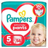 Pampers Active Baby Pants Sauskelnės, 5 Dydis, 58 vnt.