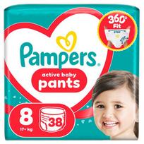 Pampers Active Baby Pants Sauskelnės, 8 Dydis, 38 vnt.