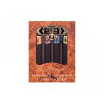 Rinkinys Cuba Miniatures Set vyrams: tualetinis vanduo Red EDT, 5 ml + tualetinis vanduo Gold EDT, 5 ml + tualetinis vanduo Blue EDT, 5 ml + tualetinis vanduo Orange EDT, 5 ml