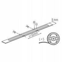 Led juosta Kanlux Lcob 3w/m 24v Ip65 neutrali balta