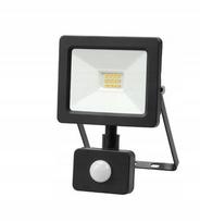 Led prožektorius su judesio davikliu 10w, 900lm, šalta balta, juodas