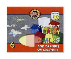 Šaligatvio kreida 6 spalvos - Koh-I-Noor