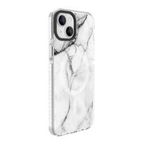Evelatus PC+TPU dėklas skirtas Apple iPhone 15 Plus su MagSafe Marmuro balta