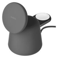 Belkin WIZ020VFH36 mobile device charger Headset, Smartphone, Smartwatch Charcoal USB Wireless charging Fast charging Indoor